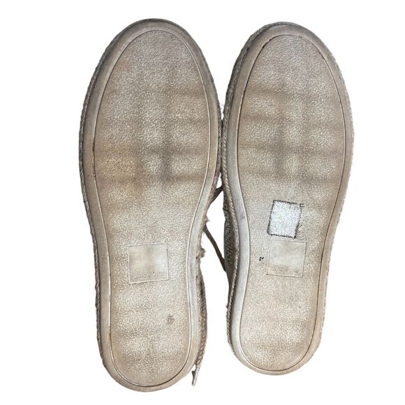 Dolce Vita Sneakers Size 8.5 Lian Lace-Up Slip-On Espadrille Platform Leather - Picture 11 of 12